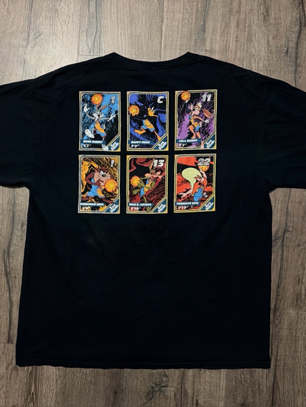 Space Jam A New Legacy Tune Squad Trading Card Graphic T-Shirt L